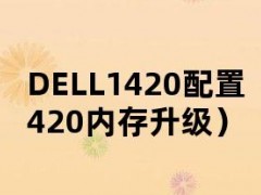 DELL1420配置（dell1420内存升级）
